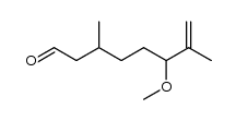 6-Methoxy-3,7-dimethyl-7-octenal Structure