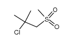 2-chloro-2-methyl-1-(methylsulfonyl)propane结构式