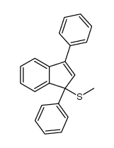 (1,3-diphenyl-1H-inden-1-yl)(methyl)sulfane Structure