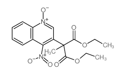 diethyl 2-methyl-2-(4-nitro-1-oxo-8aH-quinolin-3-yl)propanedioate Structure