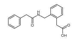 {2-[(phenylacetyl-amino)-methyl]-phenyl}-acetic acid结构式