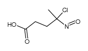 4-nitroso-4-chloropentanoic acid Structure