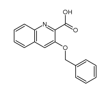 3-(benzyloxy)quinoline-2-carboxylic acid结构式