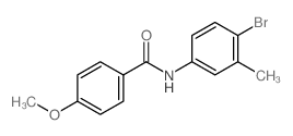 N-(4-Bromo-3-methylphenyl)-4-methoxybenzamide结构式