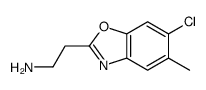 2-(6-chloro-5-methyl-1,3-benzoxazol-2-yl)ethanamine Structure