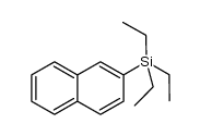 triethyl(naphthalen-2-yl)silane Structure