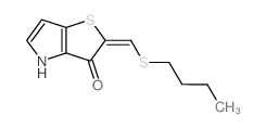2H-Thieno[3,2-b]pyrrol-3(4H)-one,2-[(butylthio)methylene]-(7CI,9CI) picture