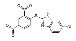 6-chloro-2-(2,4-dinitrophenyl)sulfanyl-1H-benzimidazole结构式