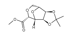 methyl 2,7:3,6-dianhydro-4,5-O-isopropylidene-D-glycero-D-allo-heptonate结构式