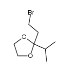 3-(1,3-dioxolan-2-yl)-4-methylpentyl bromide结构式