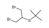 tert-butyl(1,3-dibromopropan-2-yl)sulfane结构式