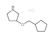 3-(Cyclopentylmethoxy)pyrrolidine hydrochloride Structure
