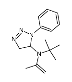 N-(tert-butyl)-1-phenyl-N-(prop-1-en-2-yl)-4,5-dihydro-1H-1,2,3-triazol-5-amine结构式