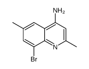 4-Amino-8-bromo-2,6-dimethylquinoline结构式
