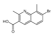 7-bromo-2,8-dimethylquinoline-3-carboxylic acid structure