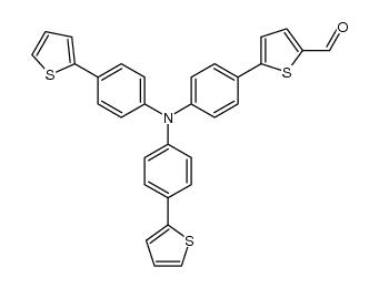 [mono[4-(2-thienylformyl)phenyl]bis[4-(2-thienyl)phenyl]]amine结构式