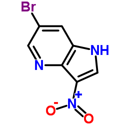 6-溴-3-硝基-1H-吡咯并[3,2-b]吡啶结构式