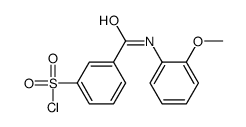3-[(2-methoxyphenyl)carbamoyl]benzenesulfonyl chloride结构式