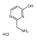 2-(aminomethyl)-1H-pyrimidin-6-one,hydrochloride Structure