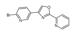 2-bromo-5-(2-pyridin-2-yl-1,3-oxazole-4-yl)pyridine结构式