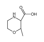 (2R,3S)-2-methylmorpholine-3-carboxylic acid结构式