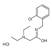 N-[(2-chlorophenyl)methyl]-2-(diethylamino)acetamide,hydrochloride结构式