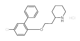 2-{2-[(5-Chloro[1,1'-biphenyl]-2-yl)oxy]-ethyl}piperidine hydrochloride结构式