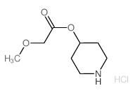 4-Piperidinyl 2-methoxyacetate hydrochloride结构式