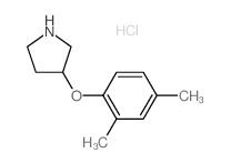 3-(2,4-Dimethylphenoxy)pyrrolidine hydrochloride Structure