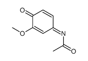 N-(3-methoxy-4-oxocyclohexa-2,5-dien-1-ylidene)acetamide Structure