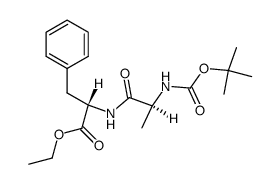 Boc-L-Ala-L-Phe-OEt Structure