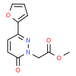 methyl 2-[3-(furan-2-yl)-6-oxo-1,6-dihydropyridazin-1-yl]acetate结构式