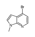 4-溴-1-甲基-1H-吡咯并[2,3-b]吡啶结构式