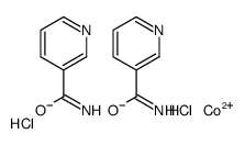 dichlorocobalt,pyridine-3-carboxamide结构式