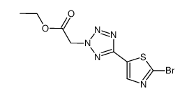 ethyl [5-(2-bromo-1,3-thiazol-5-yl)-2H-tetrazol-2-yl]acetate结构式
