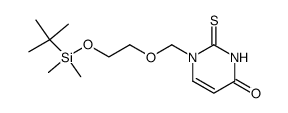 1-((2-((tert-butyldimethylsilyl)oxy)ethoxy)methyl)-2-thiouracil Structure
