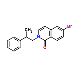 6-Bromo-2-(2-phenylpropyl)-1(2H)-isoquinolinone结构式