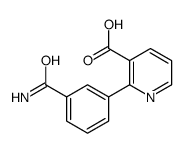 2-(3-carbamoylphenyl)pyridine-3-carboxylic acid结构式