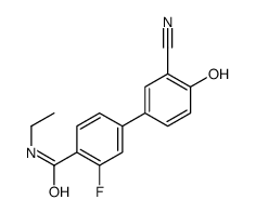 4-(3-cyano-4-hydroxyphenyl)-N-ethyl-2-fluorobenzamide Structure