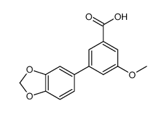 3-(苯并[d][1,3]二氧代-5-基)-5-甲氧基苯甲酸结构式