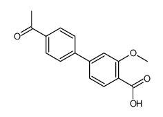 4-(4-acetylphenyl)-2-methoxybenzoic acid Structure