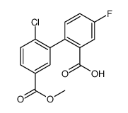 2-(2-chloro-5-methoxycarbonylphenyl)-5-fluorobenzoic acid Structure