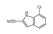 7-氯-1H-吲哚-2-甲腈结构式