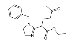 ethyl 2-(1-benzyl-4,5-dihydro-1H-imidazol-2-yl)-5-oxohexanoate Structure