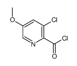 2-Pyridinecarbonyl chloride, 3-chloro-5-methoxy- (9CI)结构式