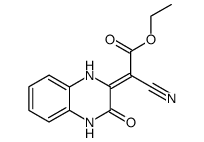 cyano-2 (oxo-2' quinoxalinyl-3')-2 acetate d'ethyle Structure