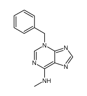 3-benzyl-6-(methylamino)purine Structure