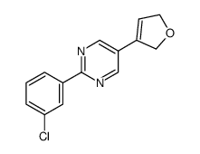 2-(3-chlorophenyl)-5-(2,5-dihydrofuran-3-yl)pyrimidine Structure