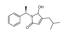 5-hydroxy-1-[1-(R)-phenyl-ethyl]-4-isobutyl-1,5-dihydro-pyrrol-2-one结构式