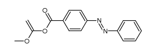 4-phenylazo-benzoic acid-(1-methoxy-vinyl ester) Structure